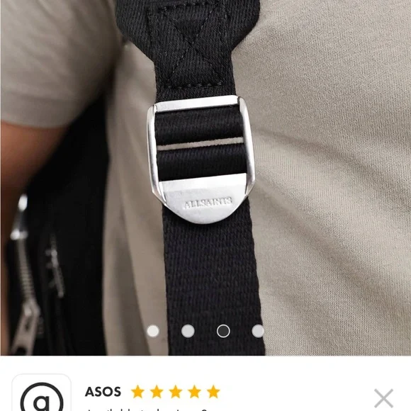 All Saints Black Travel Bag - Picture 7 of 16